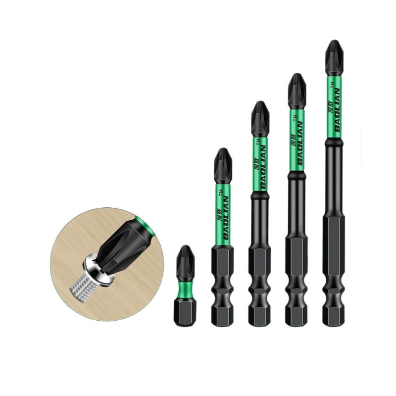 Baolian double-slot torque batch, strong magnetic cross anti-skid batch, hand drill, electric screwdriver, magnetic high-hardness wind cape