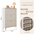 Tipping shoe cabinet solid wood for home door new arrival large capacity entrance cabinet small narrow shoe rack