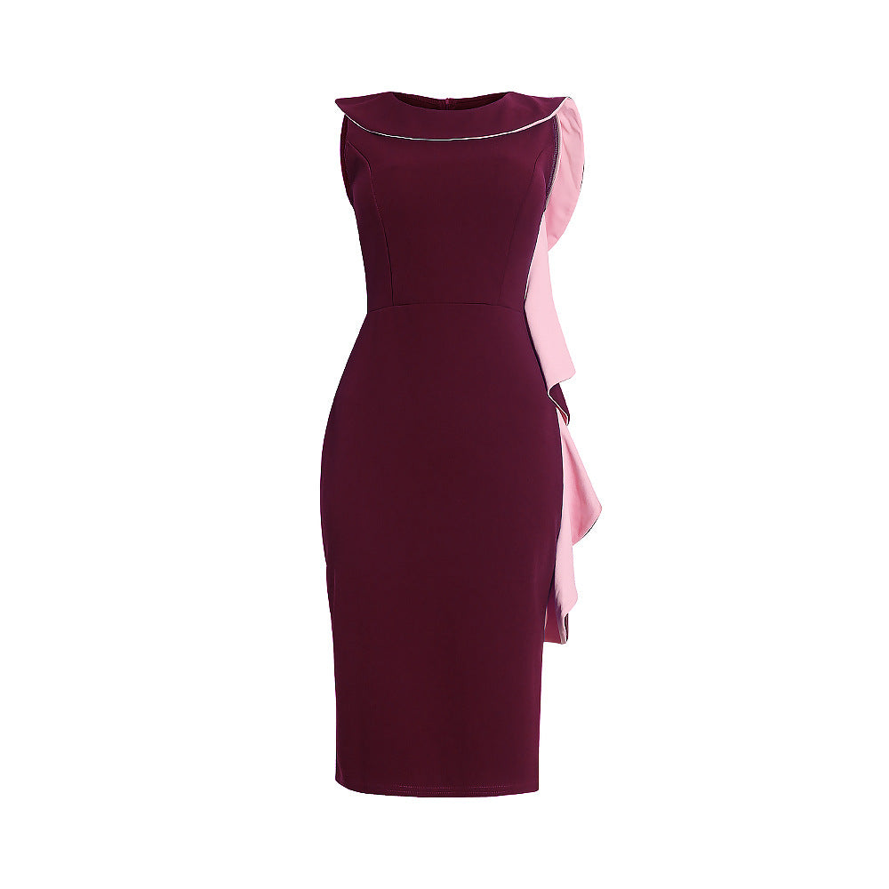 African clothing women's plus size round neck daily ol commute pencil skirt  banquet dress