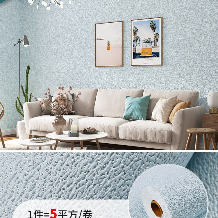 Super thick wallpaper, self-adhesive diatom mud, linen wall sticker, soft and hard wall covering, wall covering, renovation of living room, bedroom background wallpaper