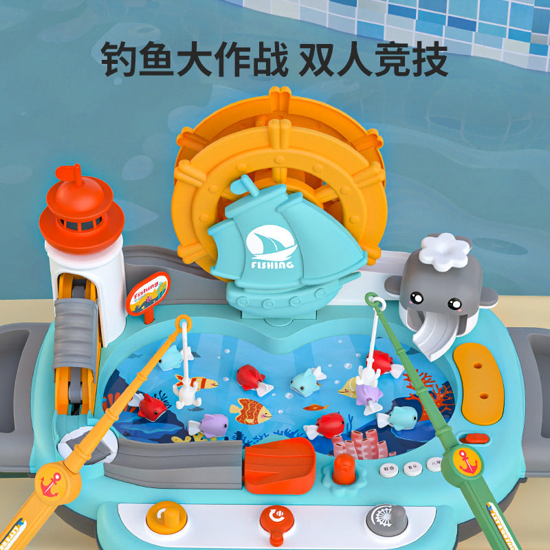 Children's electric magnetic fishing toy - fun early education & brain training - perfect birthday gift for boys & girls - interactive parent-child game