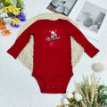Original overstock: european & american style christmas romper for infants & toddlers - unisex, newborn, 100% cotton, one-piece crawling suit