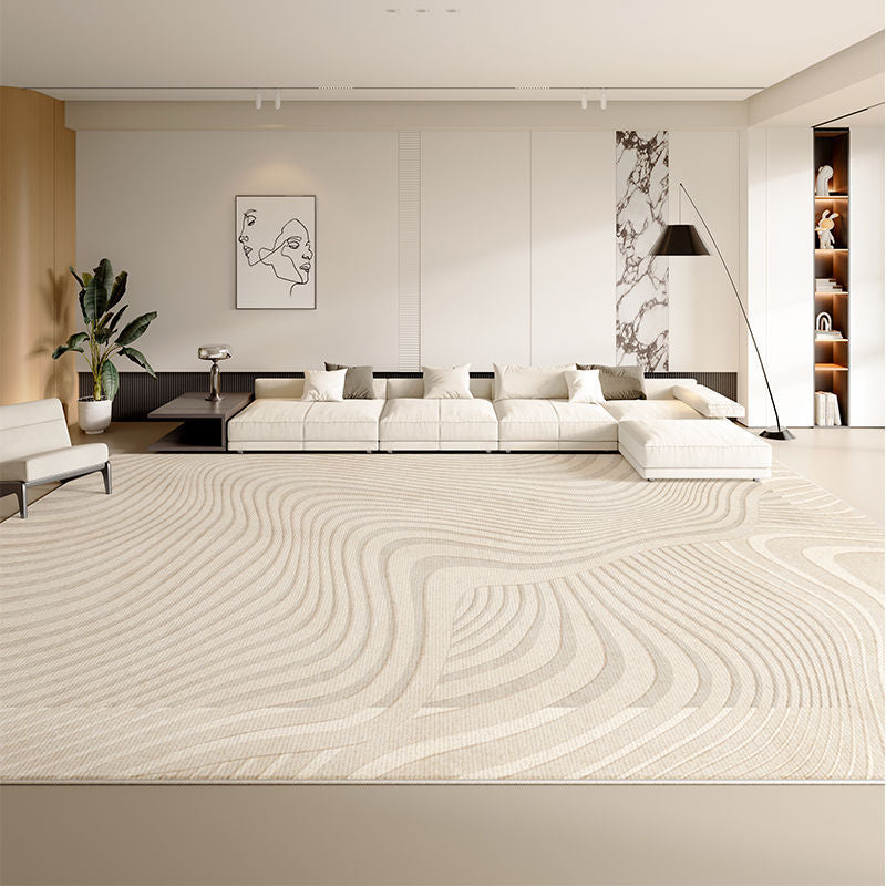 Distributed carpet living room  new cream style no-wash and wipeable bedroom waterproof sofa light luxury high-end floor mat