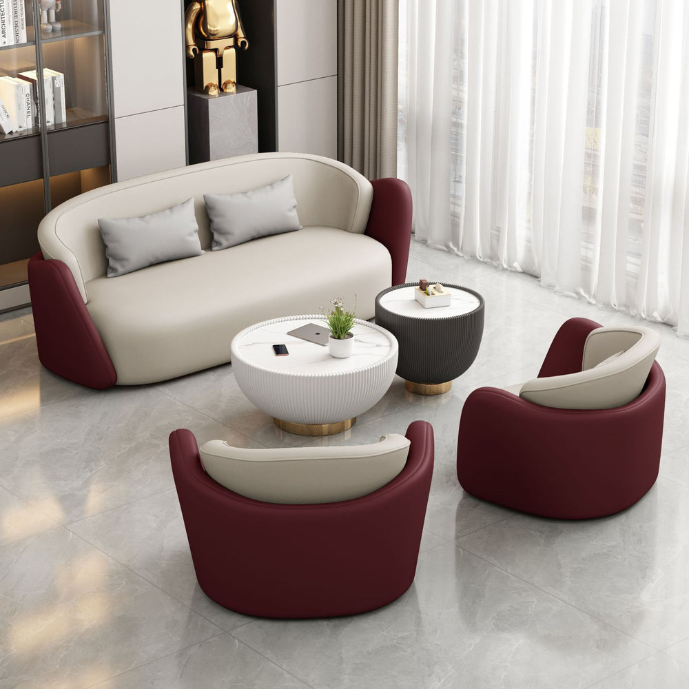 Business office negotiation sofa coffee table combination sales office reception sofa cafe shopping mall rest area billiard hall