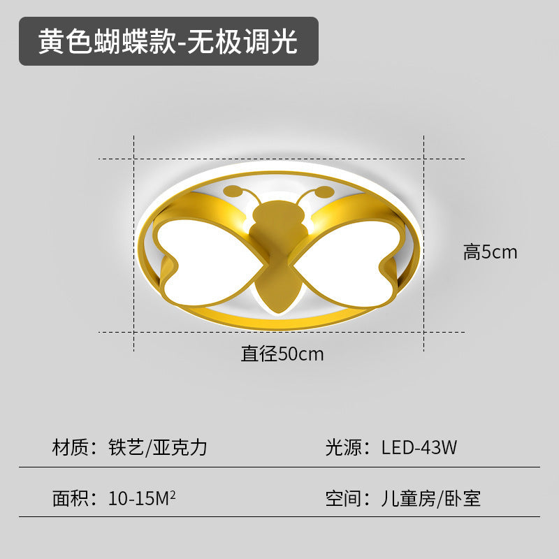 Children's room lighting boys and girls bedroom room light simple modern creative personality cartoon ceiling lamp