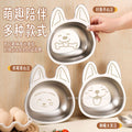 304 stainless steel children's cartoon cute dinner plate fruit plate baby food supplement bowl children's tableware