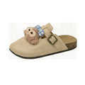New arrival lazy shoes birkenstock slippers for women spring autum home non-slipoutwear cartoon stylish toe-cap half slippers wholesale
