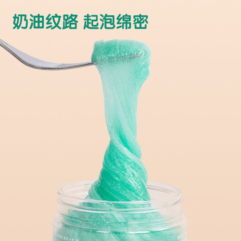 Deli 67866 transparent crystal mud color canned toy mud children DIY slime colored mud puzzle wholesale