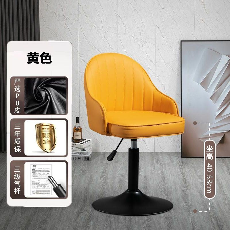 Bar chair adjustablerotate modern casual backrest bar stool for home front desk bar accessible luxury chair high stool