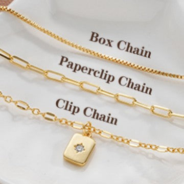 European and american cross-border jewelry accessible luxury niche stackable women's necklace easiest for matchfashion square four-pointed star clavicle chain