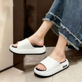 2025 women's summer new style platform slippers - thick-soled, indoor/outdoor, fashionable thong sandals, fairy style cool slippers