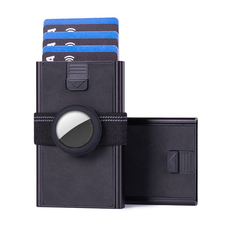 Premium texture card bag, aluminum alloy card bag, anti-magnetic metal card box, light card sleeve, automatic pop-up credit card bag