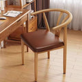 Taishi chair back chair for home dining chair modern casual commercial dining table horn restaurant stool backrest iron tea chair