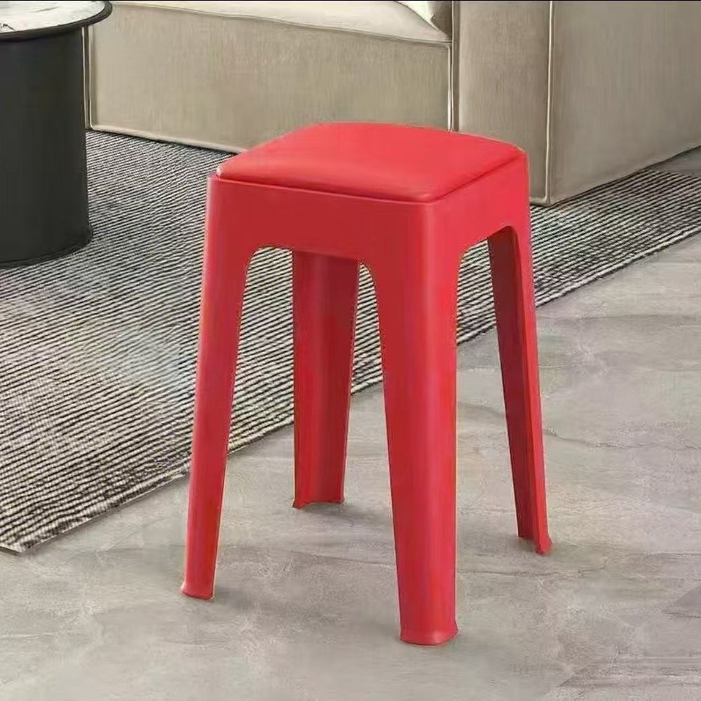 Comfortable restaurant soft-padded plastic stool, bench, fast food restaurant long-seat soft stool, new home use thickened plastic stool