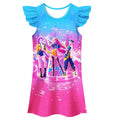 5-14y kpop witcher girls' flying sleeve nightgown casual home skirt outing wear