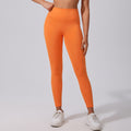 European and american new high-waisted peach lift yoga leggings - cloud-soft, butt-lifting, seamless workout tights