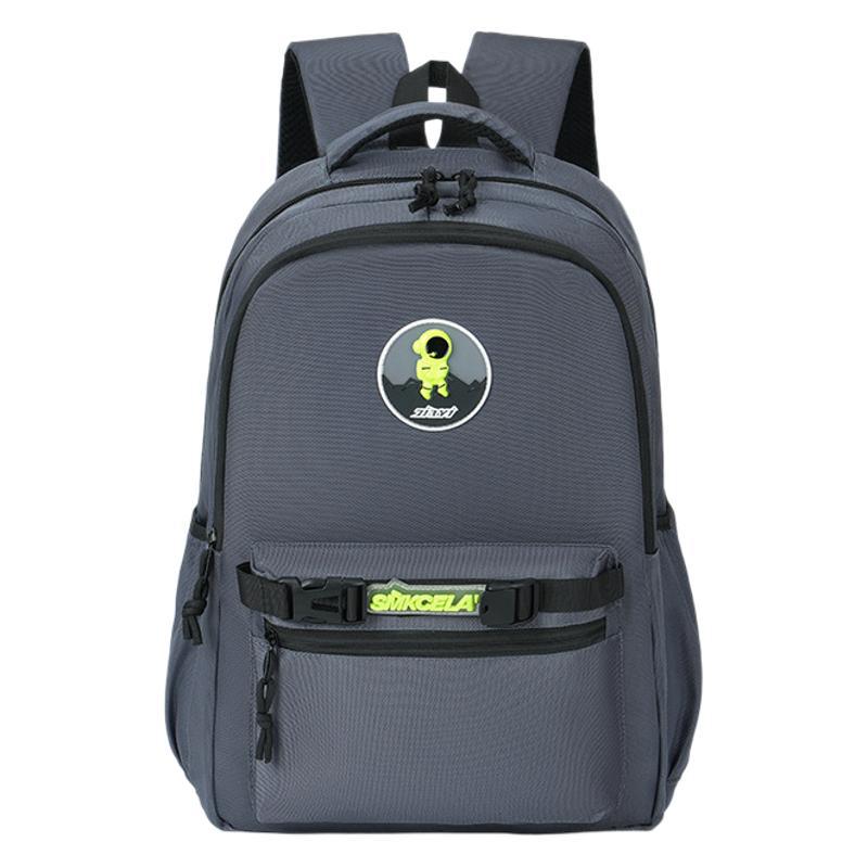 School bag men's and women's 2024 new fashion casual backpack large capacity junior high school students lightweight shoulder bag