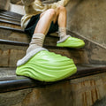 Cocoon breaking 2024 winter new arrival fleece-linedthickened cotton shoes good-looking couple style non-slipheattech cotton slippers men outwear