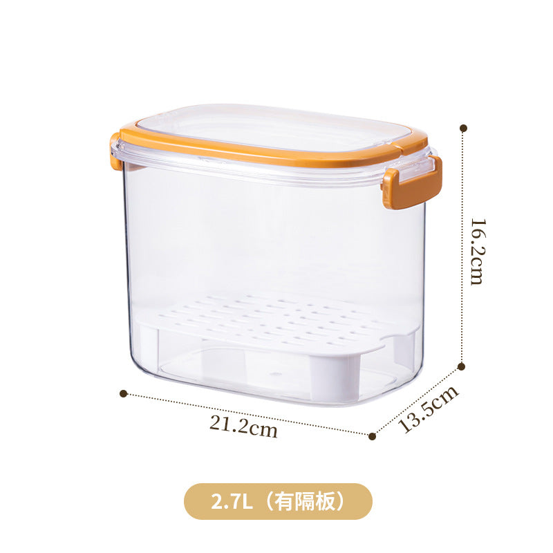 Portable portable sealed chilled box can be stacked with sealed buckle lunch box dormitory office worker food fresh-keeping box