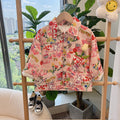 Kidsautumnew arrivalpure cottonoutwearfashionable cartoon outwear stand collar shirt western stylek-stylespring & falleasiest for match