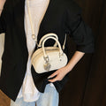 high-end niche 2025 new versatile shoulder cross-body women's bag bowling small square bag fashionable shell bag
