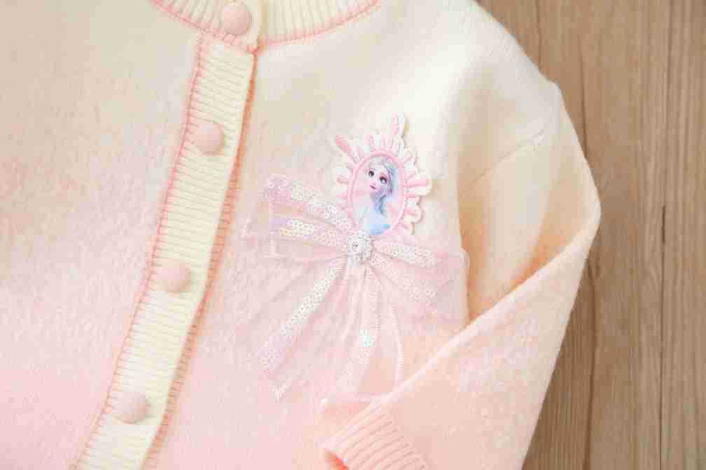 Girlcardigansweateraisha princess two-piece tutu skirtfall and winternew arrivalbaby girlk-styleknittingcardigansuit