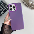 Suitable for apple 15promax skin-feeling protective case iphone14 laser imd pure color material color silver mobile phone case