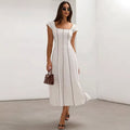 Zr wholesale foreign trade: european and american style women's fashion printed sexy backless slim-fit casual camisole maxi dress