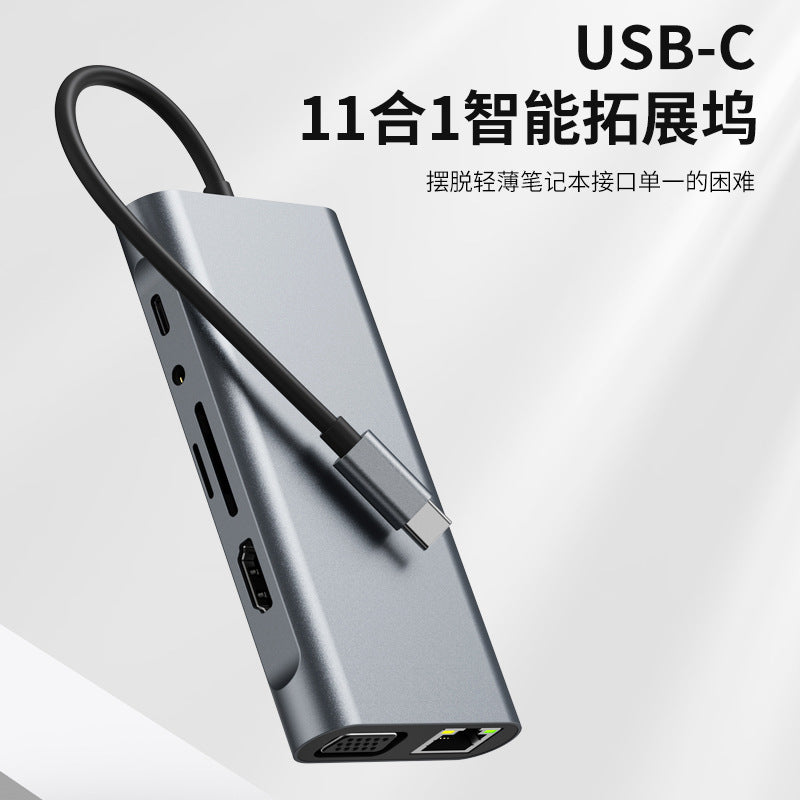 Factory direct custom 11-in-1 docking station with usb 3.0 and ethernet adapter for apple laptops