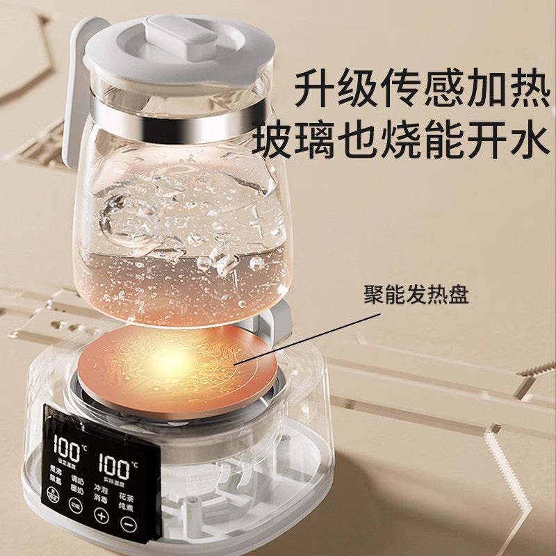 Small strong bear pot, baby automatic milk flushing, all-glass boiling water kettle, milk conditioner, milk foaming machine, special temperature control for mother and baby