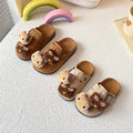 Kids' birkenstock-inspired outdoor sandals: 2025 spring/autumn cartoon cute comfortable closed-toe slides for girls