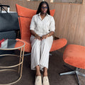 European and american style women's clothing  autumn new collection: sweet and fresh striped turn-down collar long-sleeve shirt and high-waisted straight-leg pants two-piece set