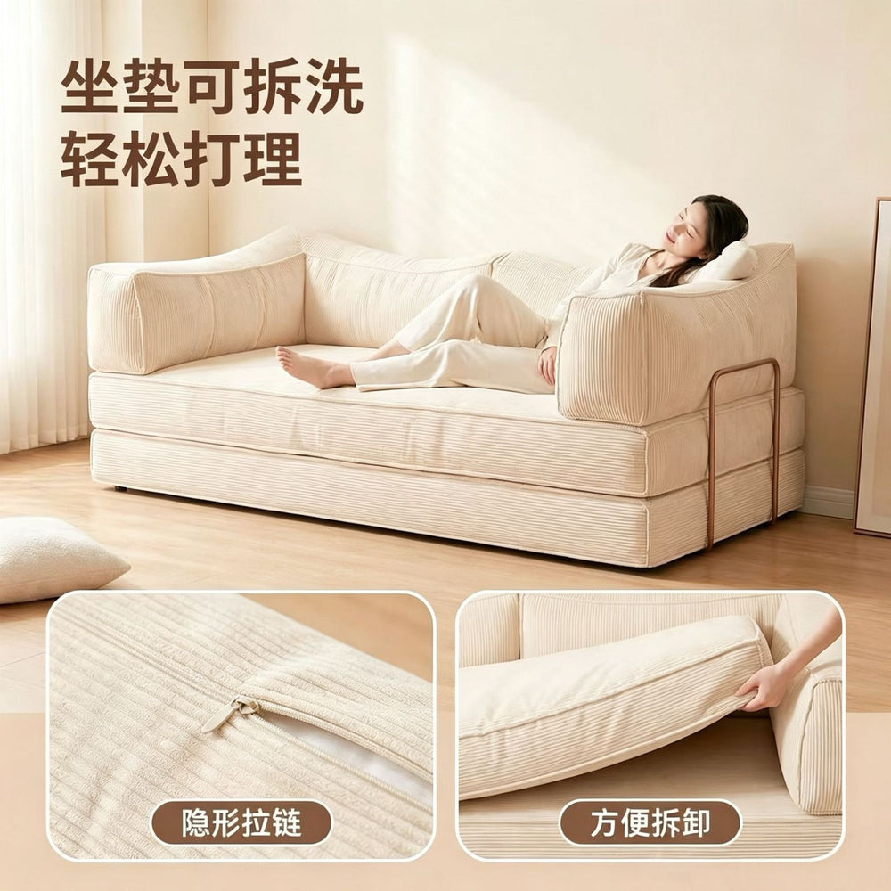 Compression module sofa small apartment lazy sofa for home sofa bed medieval style living room rental room foldable sofa