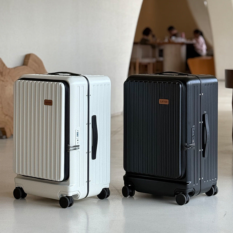 Side open cover thickened suitcase 20 inch boarding case 24 inch anti-drop trolley case large capacity suitcase password bag