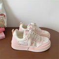 Breathable bear sneakers women's  new summer thick solewhite shoes with skirt easiest for match bread shoes