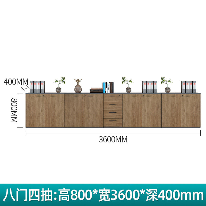 File cabinet low cabinet office storage cabinet drawer with lock information cabinet floor cabinet tea cabinet wooden