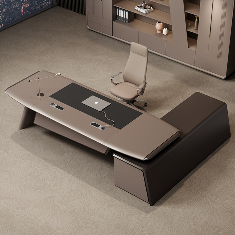 Painted office manager desk and chair combination accessible luxuryclassy executive desk president table casual modern manager table