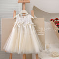 Girls' dress  summer new bow french tank dress princess gown