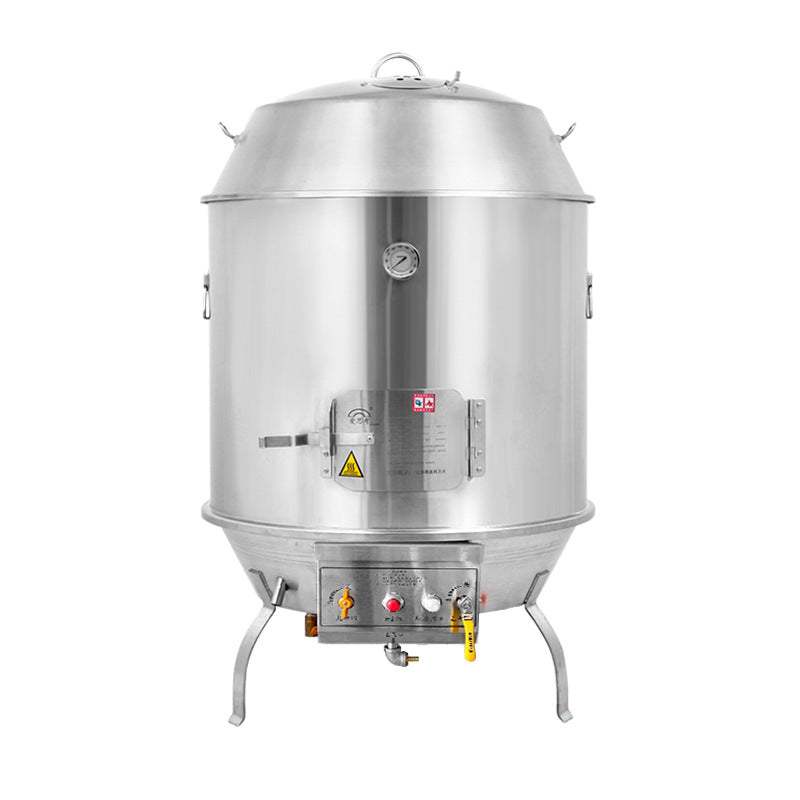 Aisiyiboman 201/304 stainless steel double-layer charcoal gas duck roasting oven engineering duck roasting oven suckling pig hanging oven