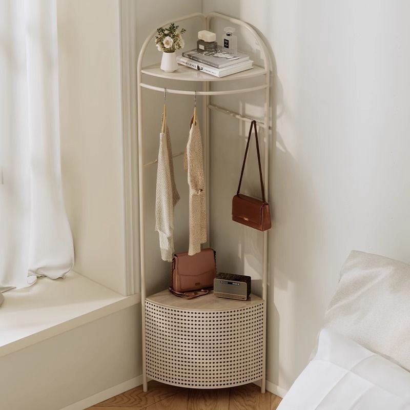 Corner coat rack floor-standing bedroom bedside table accessible luxury dirty clothes basket living room corner corner clothes storage clothes rack