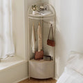 Corner coat rack floor-standing bedroom bedside table accessible luxury dirty clothes basket living room corner corner clothes storage clothes rack