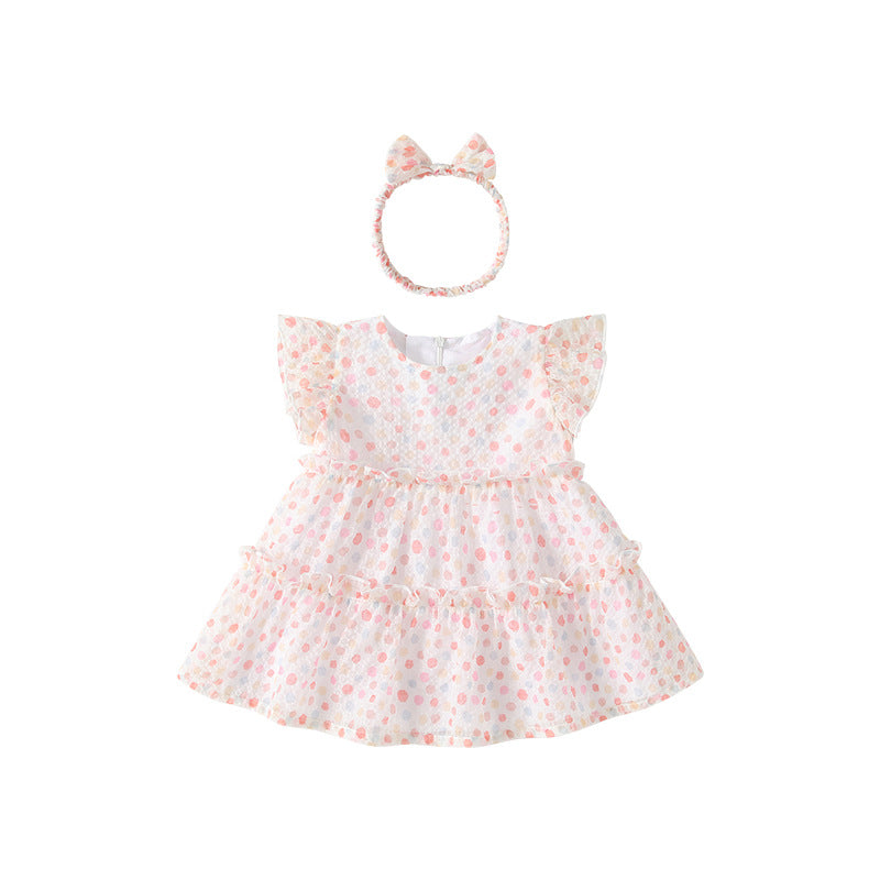 Girls' summer dresses  new stylish children's princess dress baby summer first birthday party dress