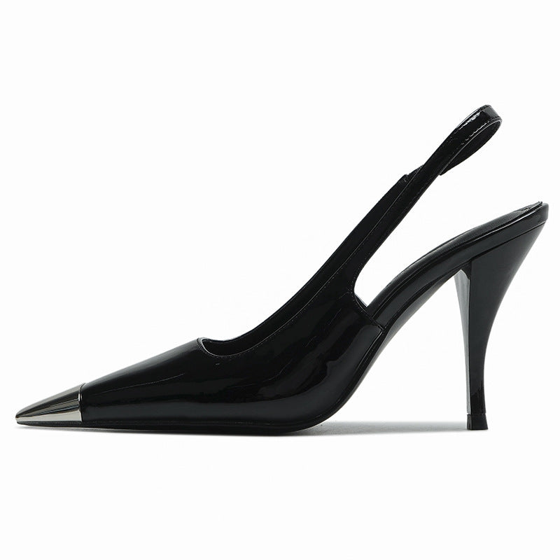 2026 new black sexy high heels square toe ankle strap stiletto pumps elegant party sandals high heel stilettos