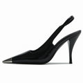 2026 new black sexy high heels square toe ankle strap stiletto pumps elegant party sandals high heel stilettos