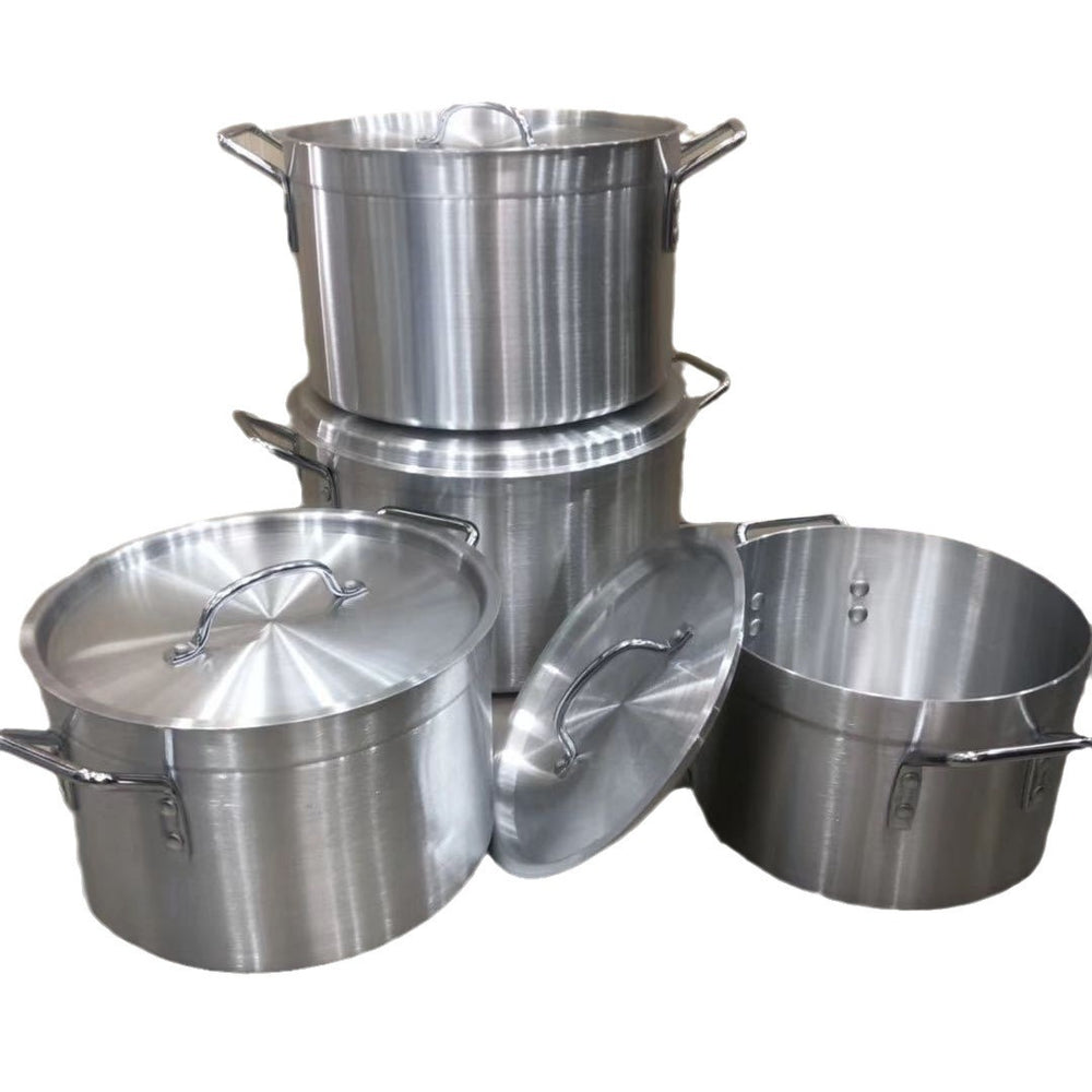 Exportaluminum pot 4pcs large and medium aluminum pot l 36cm, 40cm, 42cm, 45cm