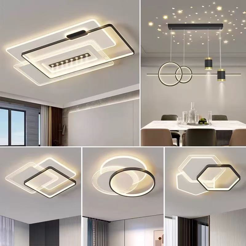 2025 new led ceiling light modern simple atmosphere living room main light bedroom light Zhongshan lighting whole house package