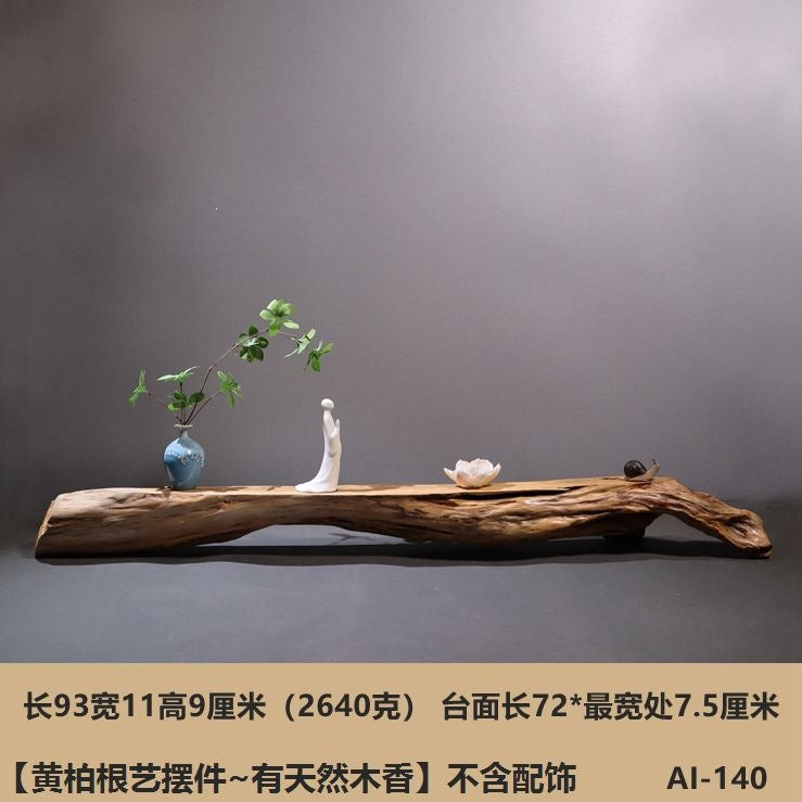 Weathered dead wood ornaments 2 thuja root carving bonsai bottom base tea ceremony tea room tea table dry tea table