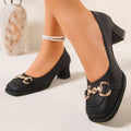spring/autumn new arrival: plus-size women's heeled single shoes for cross-border e-commerce. sizes 35-42 available. dropshipping available for  and