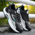 Men's spring 2026 new leather waterproof casual running sneakers - trendy men's fashion dad shoes