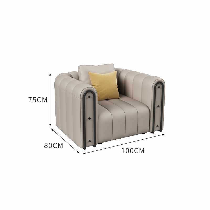 Nordic business lounge sofa and coffee table set - ideal for hotel lobbies, clubs, and reception areas - straight-row negotiation sofa table and chairs